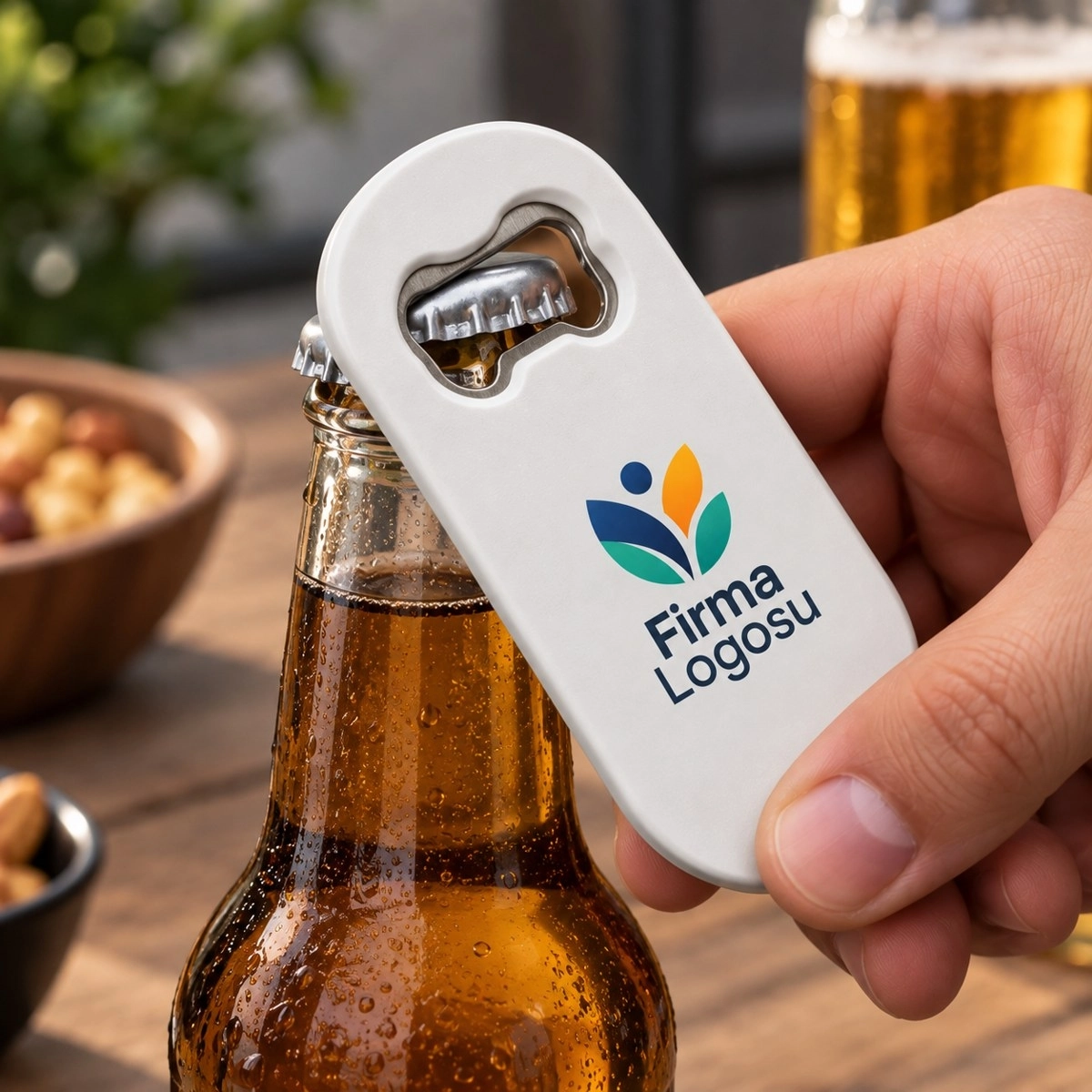 Bombeli Şişe Açacağı 200 Adet - Logo Baskılı