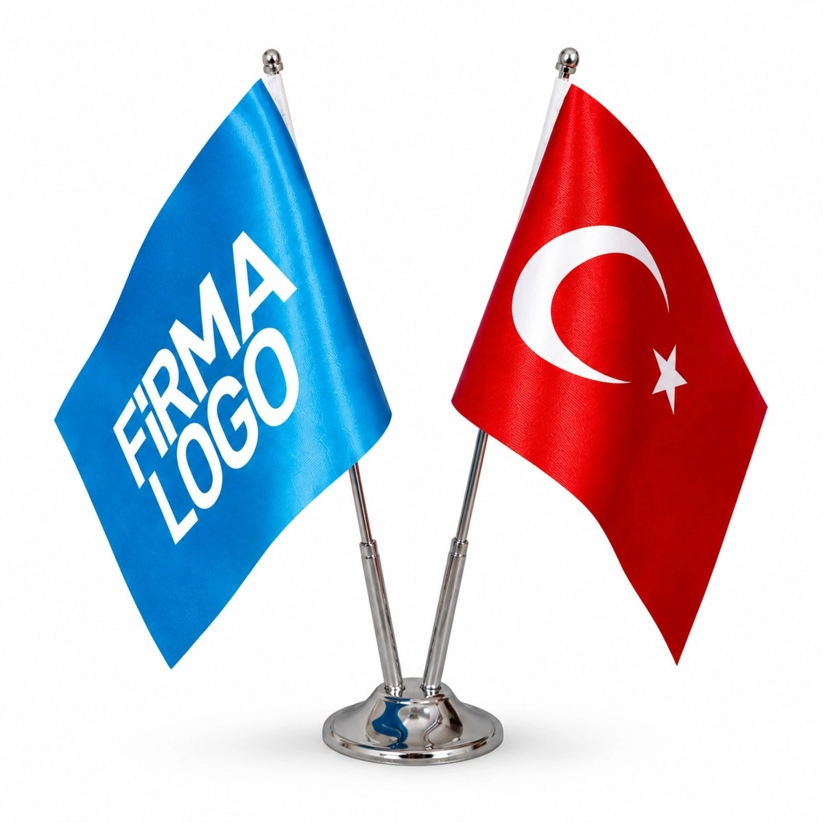 Masa Bayrağı 15x22,5 cm - Logo Baskılı