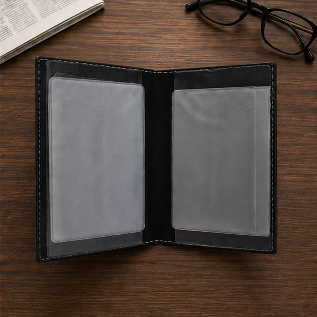 Ruhsat Kabı Deri 9x12,5 cm - Logo Baskılı