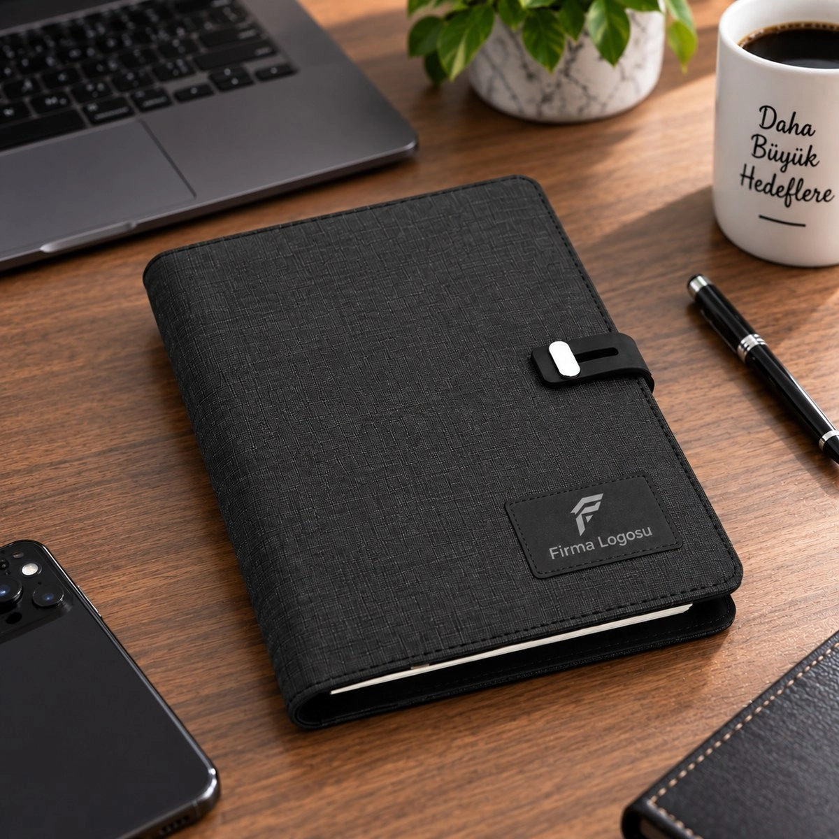 Powerbanklı Organizer Ajanda - Işıklı Logo