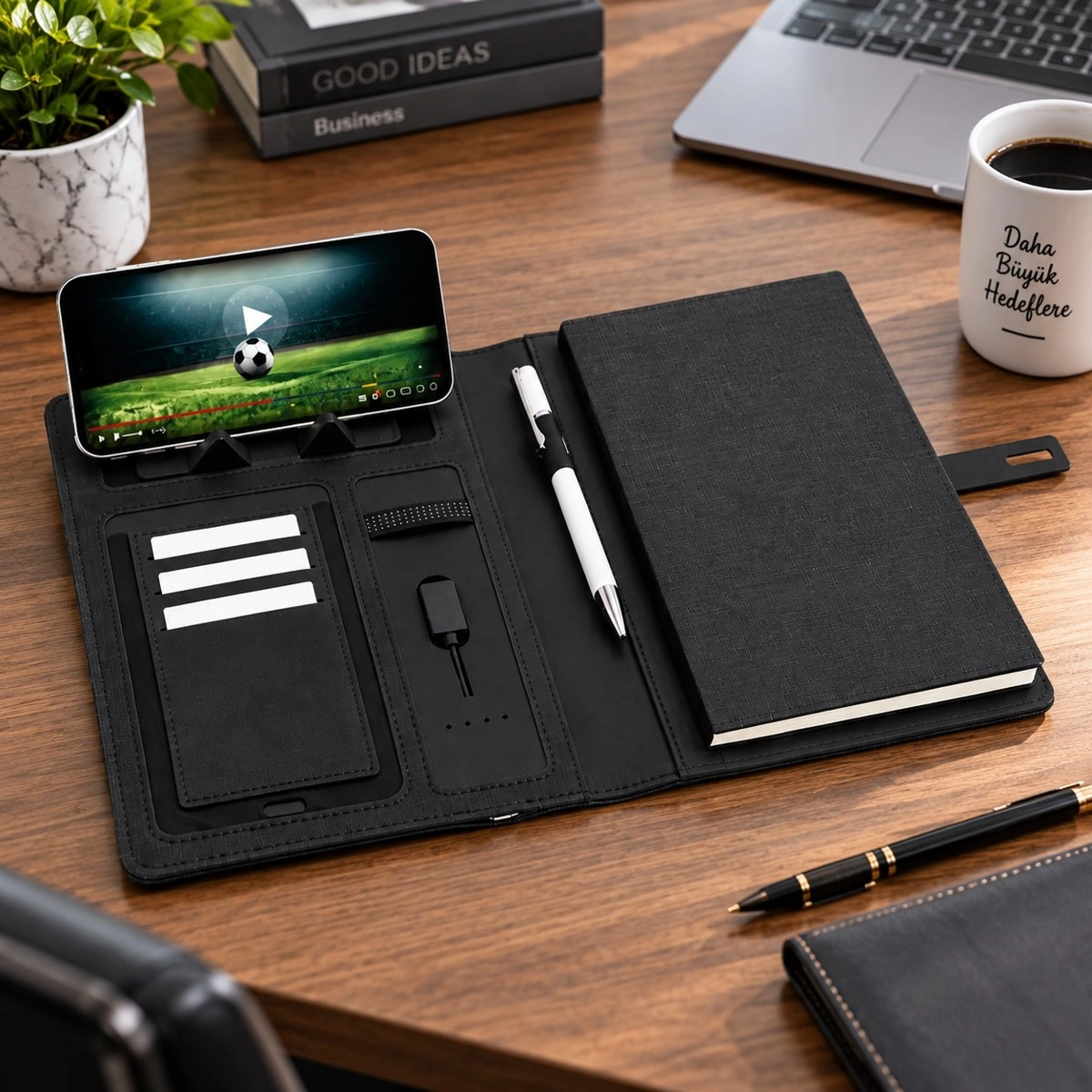 Powerbanklı Organizer Ajanda - Işıklı Logo