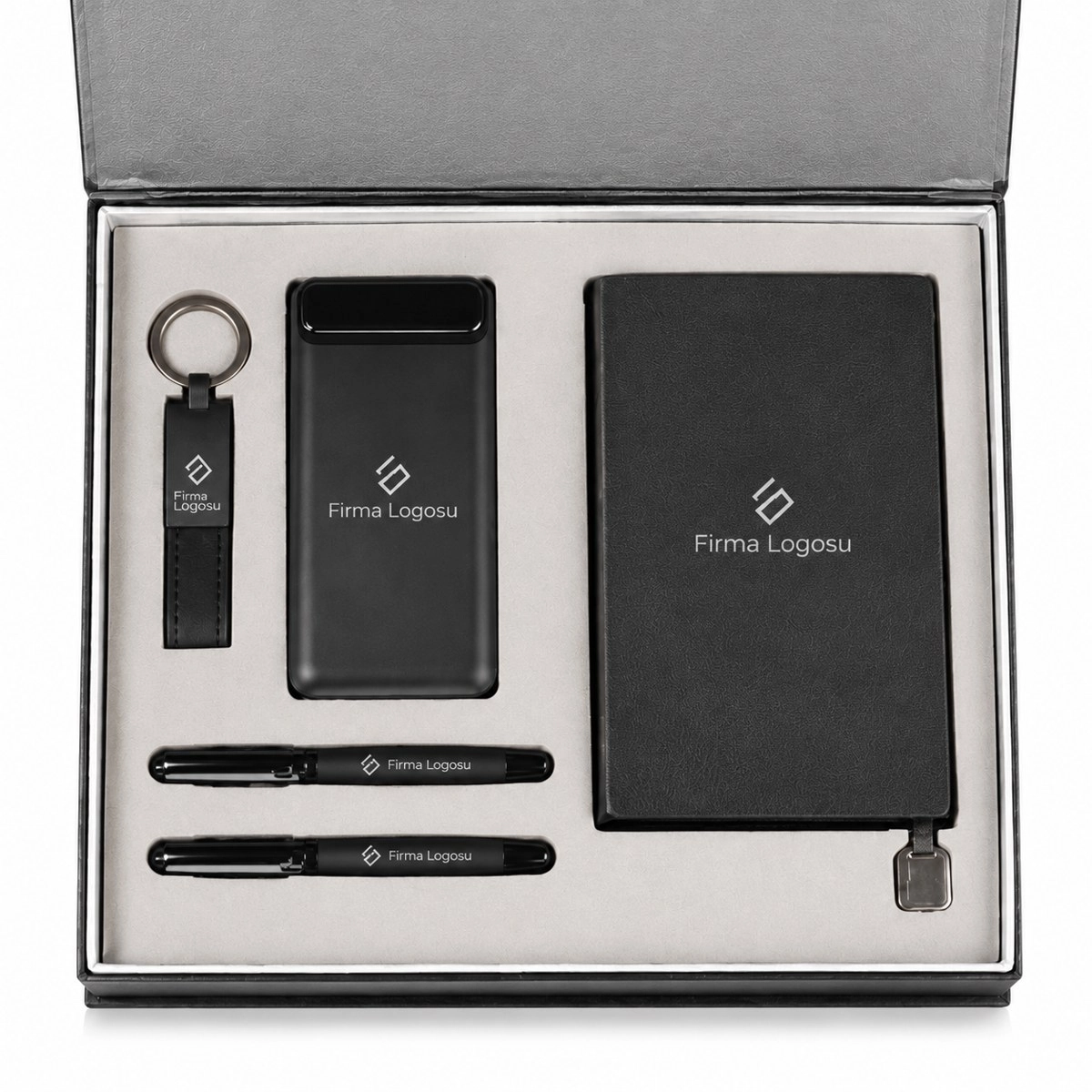 VIP Kutulu Set - Powerbank, Defter, Kalem