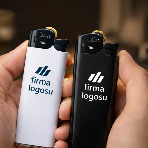 Koko Taşlı Çakmak 200 Adet - Logo Baskılı