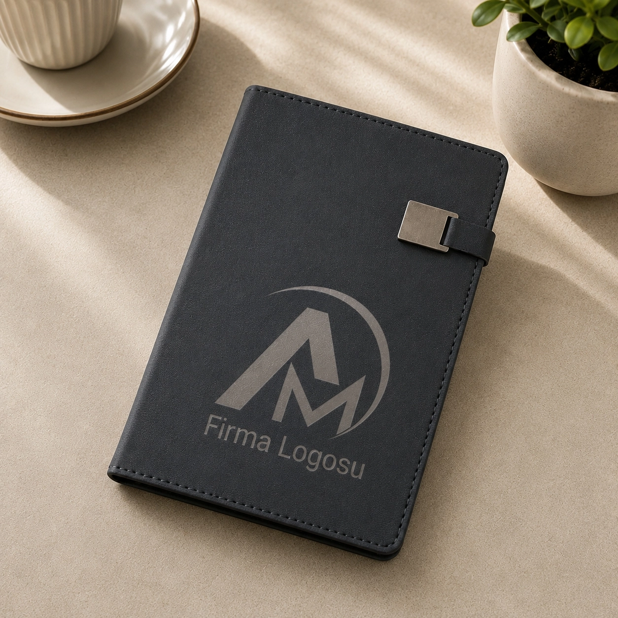 Mıknatıslı Ajanda 15x21 cm 16 Adet - Logo Baskılı