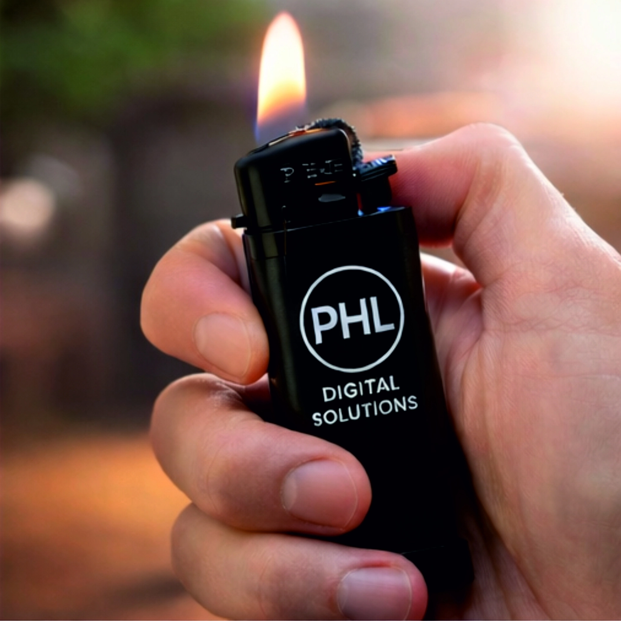 PHL Telefon Tutuculu Çakmak 200 Adet - Logolu