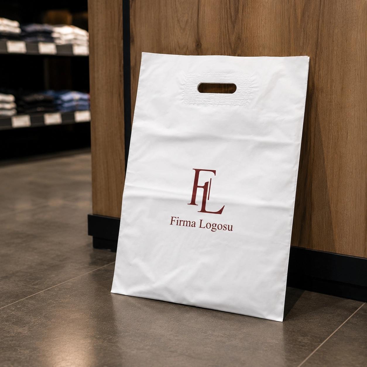 Mağaza Poşeti 26x38 cm 500 Adet - Logo Baskılı
