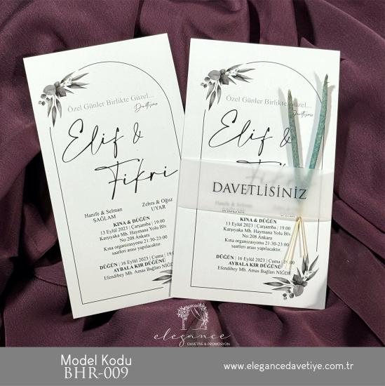 Bahar Davetiye Model Kodu BHR-009