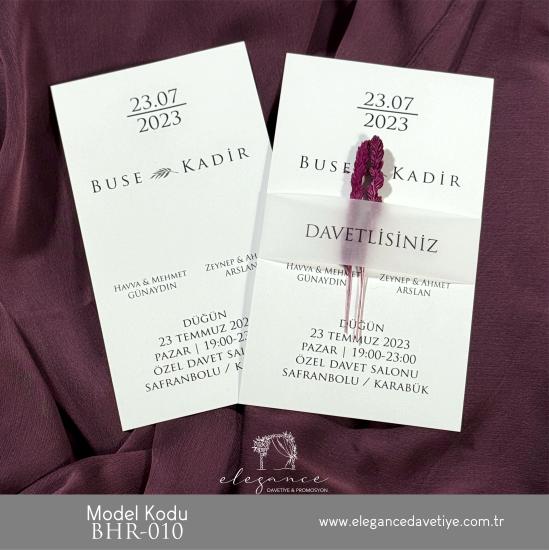 Bahar Davetiye Model Kodu BHR-010