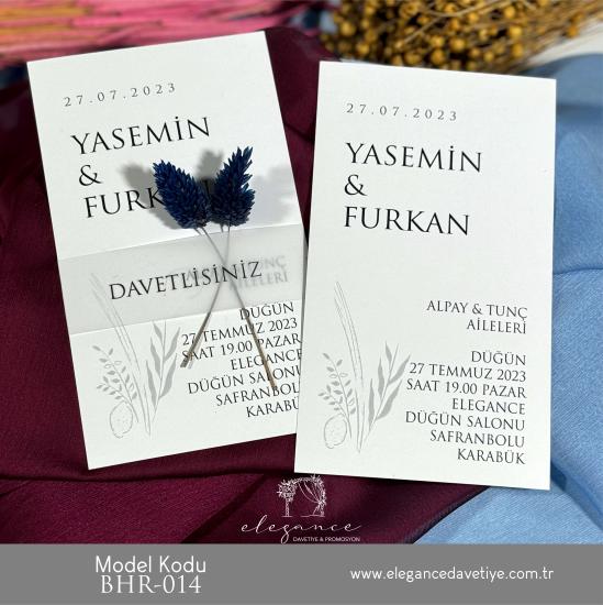 Bahar Davetiye Model Kodu BHR-014
