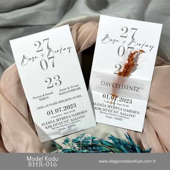 Bahar Davetiye Model Kodu BHR-016
