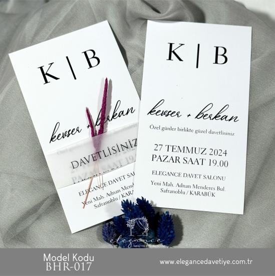 Bahar Davetiye Model Kodu BHR-017