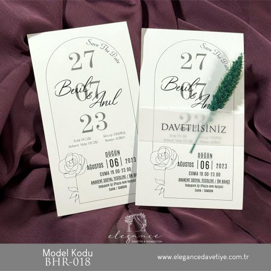 Bahar Davetiye Model Kodu BHR-018