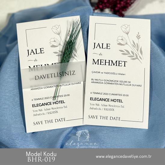 Bahar Davetiye Model Kodu BHR-019