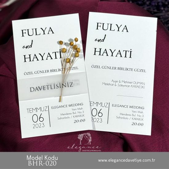 Bahar Davetiye Model Kodu BHR-020