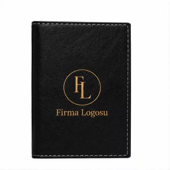 Ruhsat Kabı Deri 9x12,5 cm - Logo Baskılı
