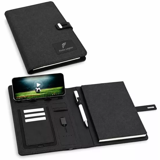 Powerbanklı Organizer Ajanda - Işıklı Logo