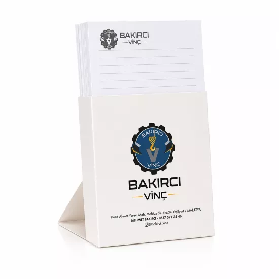 Dik Bloknot 9x14 cm 100 Adet - Renkli Baskılı
