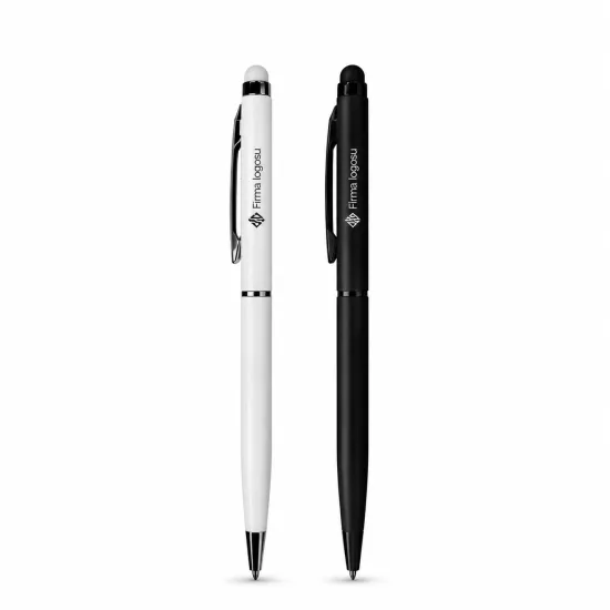 Metal Slim Touch Kalem 100 Adet - Lazer Baskılı