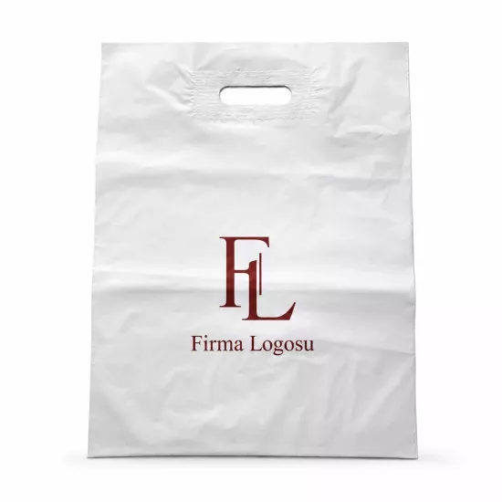 Mağaza Poşeti 26x38 cm 500 Adet - Logo Baskılı